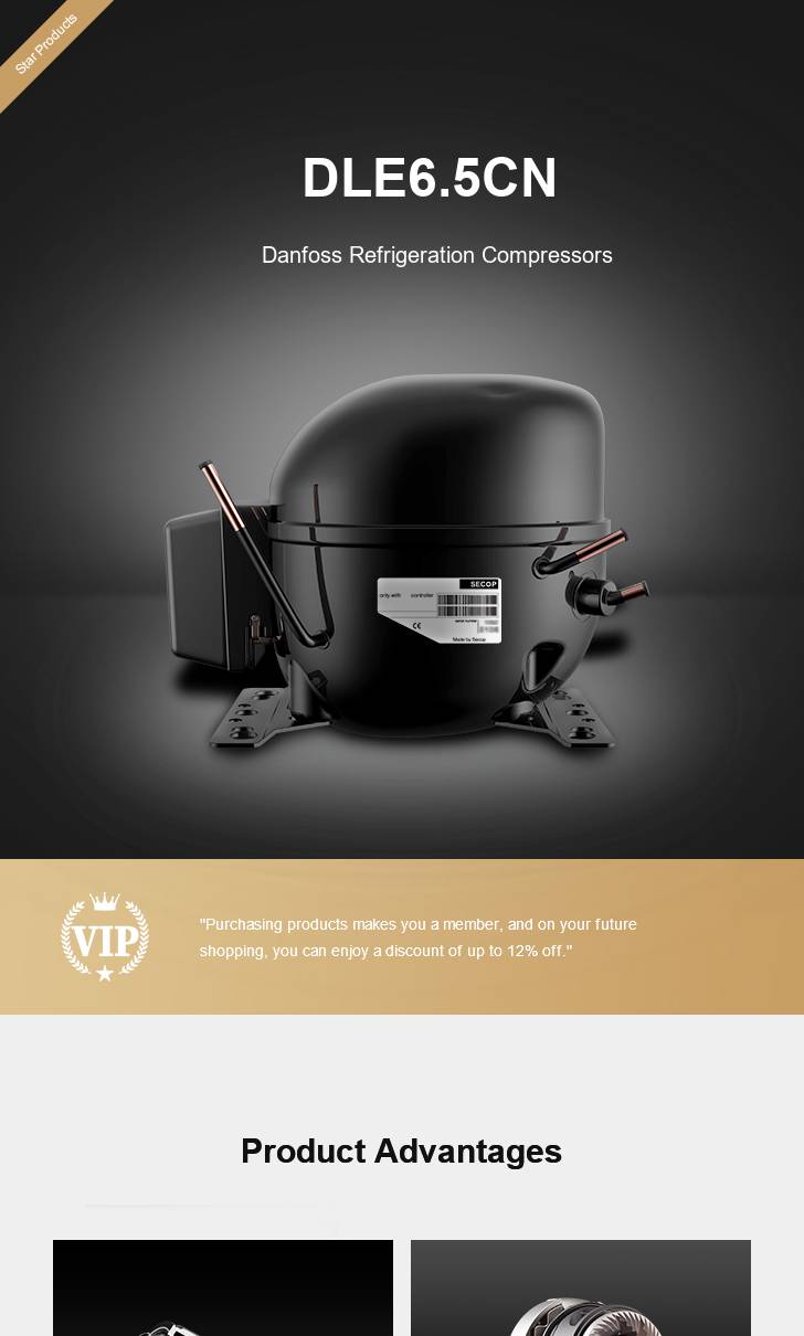 Danfoss Compressor DLE6.5CN, technical parameters pdf, structure diagram
